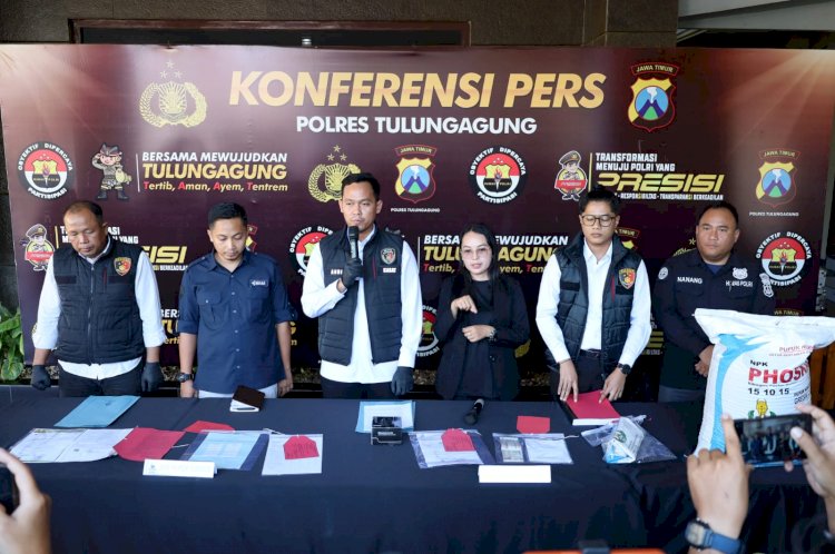 Polres Tulungagung Ungkap Fakta Baru Kasus Dugaan Peredaran Pupuk Tidak Terdaftar